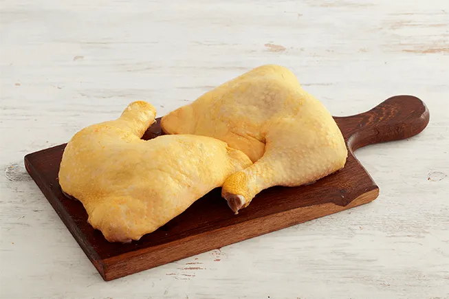 Pierna pernil con rabadilla de pollo campesino